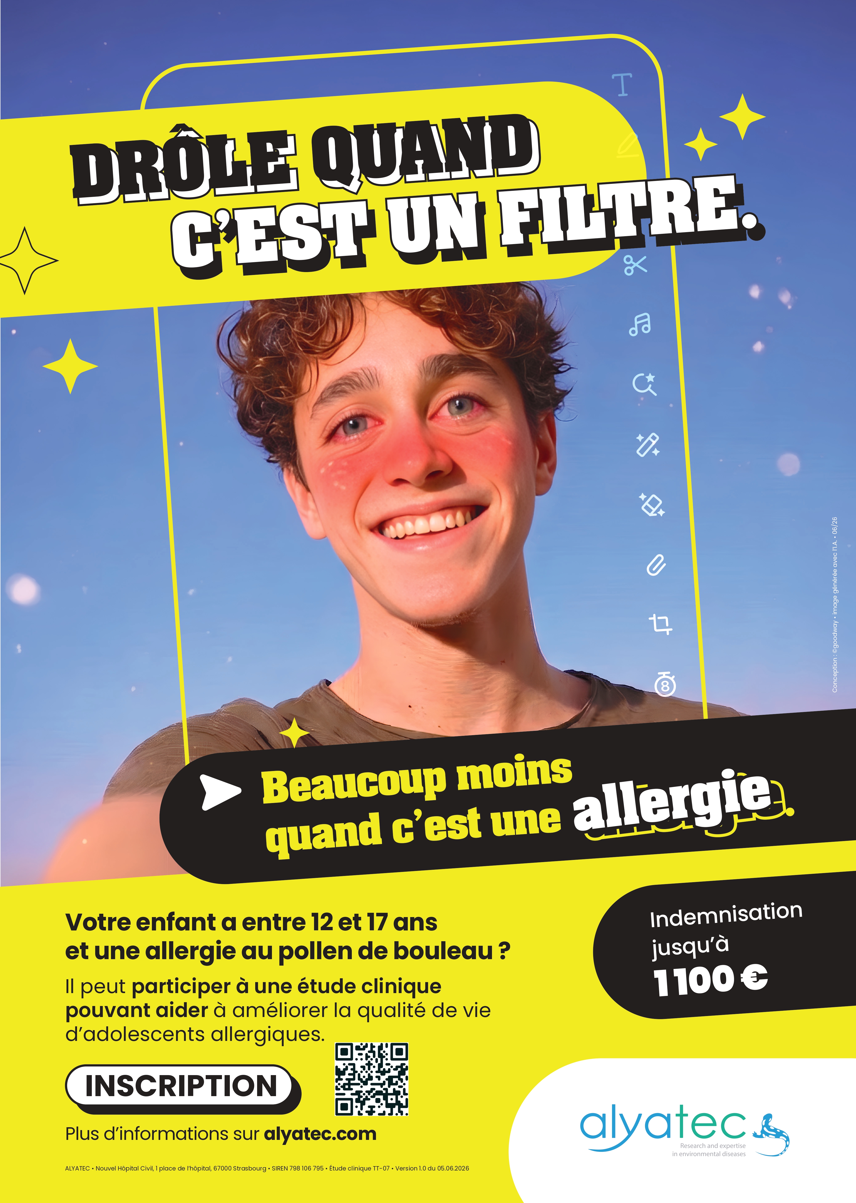 Etude clinique Adolescentes - Désensibilisation au pollen de bouleau (Etude TT-07)